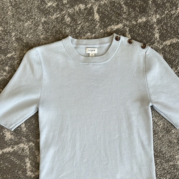 J. Crew Light. Blue Sweater Top NWOT - Picture 4 of 8